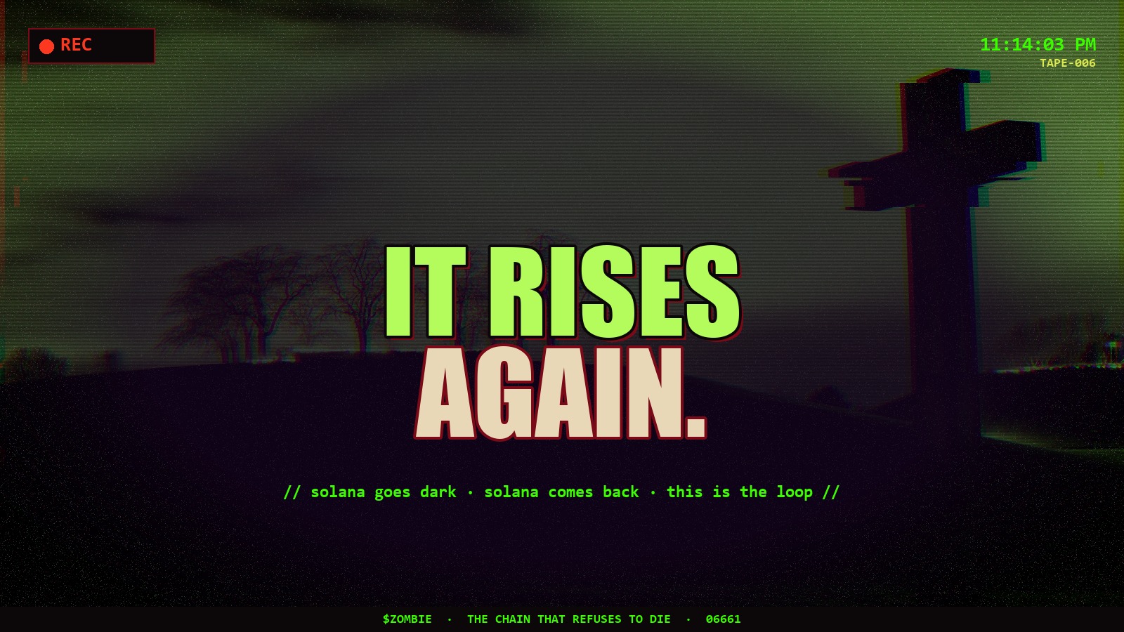 IT RISES AGAIN — VHS still frame